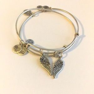 Alex and Ani wings set bracelets